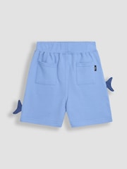 JoJo Maman Bébé Blue Shark Appliqué Shorts - Image 3 of 4