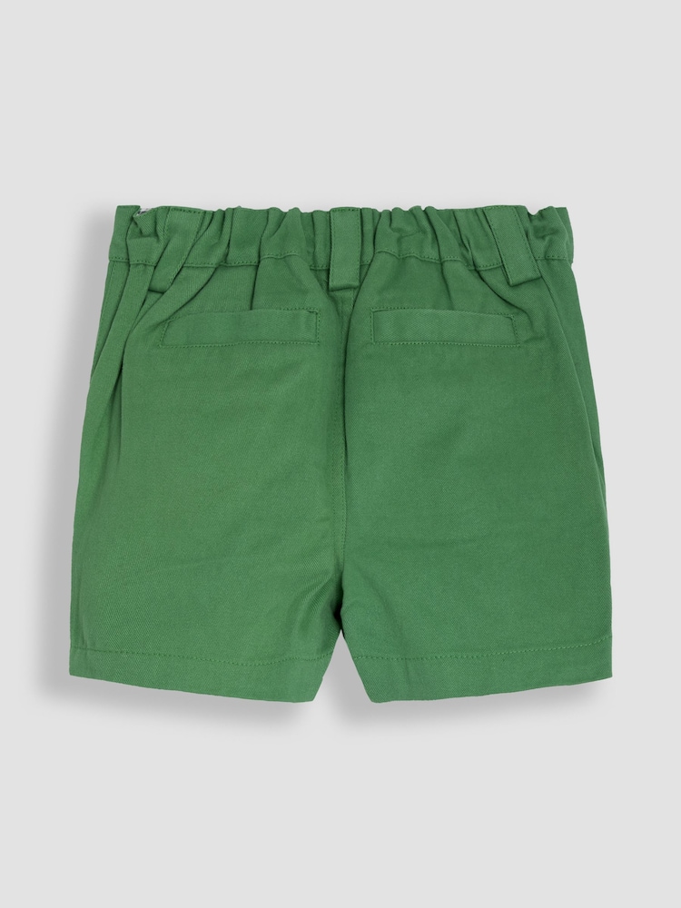 JoJo Maman Bébé Green Twill Chino Shorts - Image 2 of 3