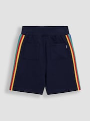 JoJo Maman Bébé Navy Blue Digger Appliqué Shorts - Image 2 of 3