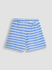 JoJo Maman Bébé Blue Crab Crab Appliqué Textured Shorts - Image 2 of 3