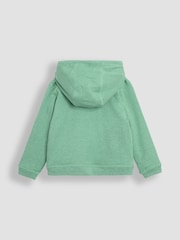 JoJo Maman Bébé Green Construction Vehicle Appliqué Reversible Hoodie - Image 6 of 8