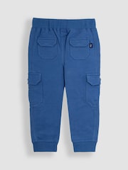 JoJo Maman Bébé Rust Orange & Royal Blue 2-Pack Cargo Joggers - Image 5 of 5