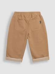 JoJo Maman Bébé Stone Relaxed Roll Up Trousers - Image 2 of 3