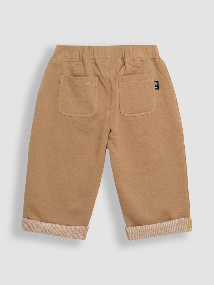 JoJo Maman Bébé Stone Relaxed Roll Up Trousers - Image 2 of 3