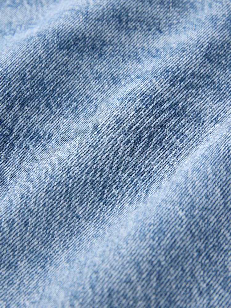Mid Blue 100% Cotton Denim Dungarees - Image 8 of 8