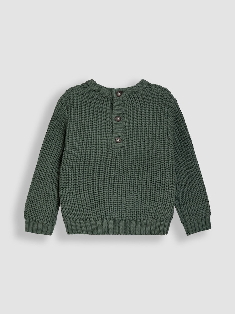 JoJo Maman Bébé Green Embroidered Jumper - Image 2 of 7