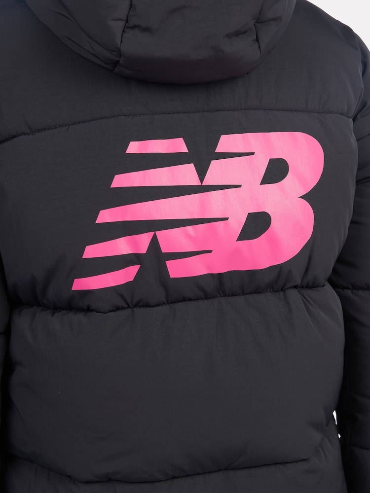 New Balance Black Girls Graphic Logo Coat - Image 12 of 12 New Balance Black Girls Graphic Logo Coat - Image 12 of 12