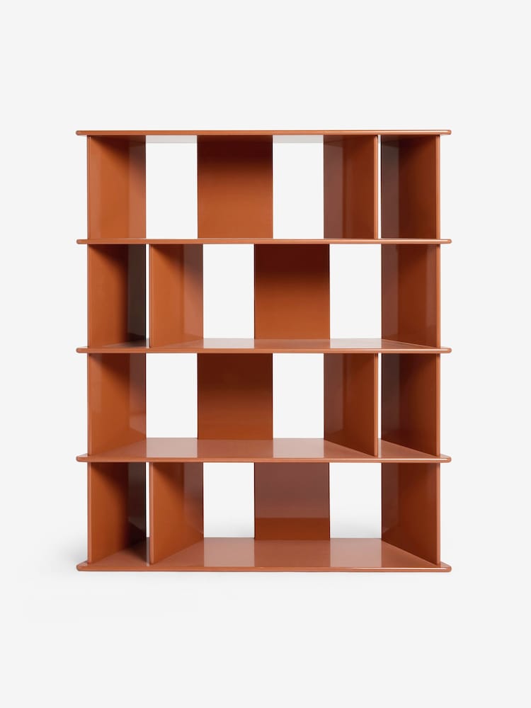 MADE.COM Rust Orange Ingrid Wide Shelving Unit - Image 6 of 6 MADE.COM Rust Orange Ingrid Wide Shelving Unit - Image 6 of 6