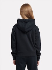 New Balance Black Girls Brush Back Stacked Logo Hoodie - Image 3 of 5