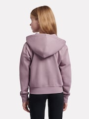 New Balance Purple Girls Brush Back Graphic Zip Hoodie - Image 3 of 5