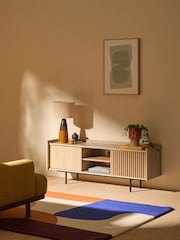 MADE.COM Oak Effect Blaze Wide Up to 50 Inch TV Unit - Image 1 of 5