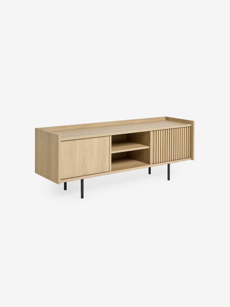 MADE.COM Oak Effect Blaze Wide Up to 50 Inch TV Unit - Image 5 of 5