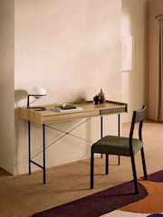 MADE.COM Oak Effect Blaze Desk - Image 1 of 5