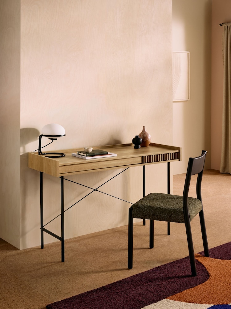 MADE.COM Oak Effect Blaze Desk - Image 1 of 5