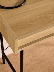 MADE.COM Oak Effect Blaze Desk - Image 3 of 5