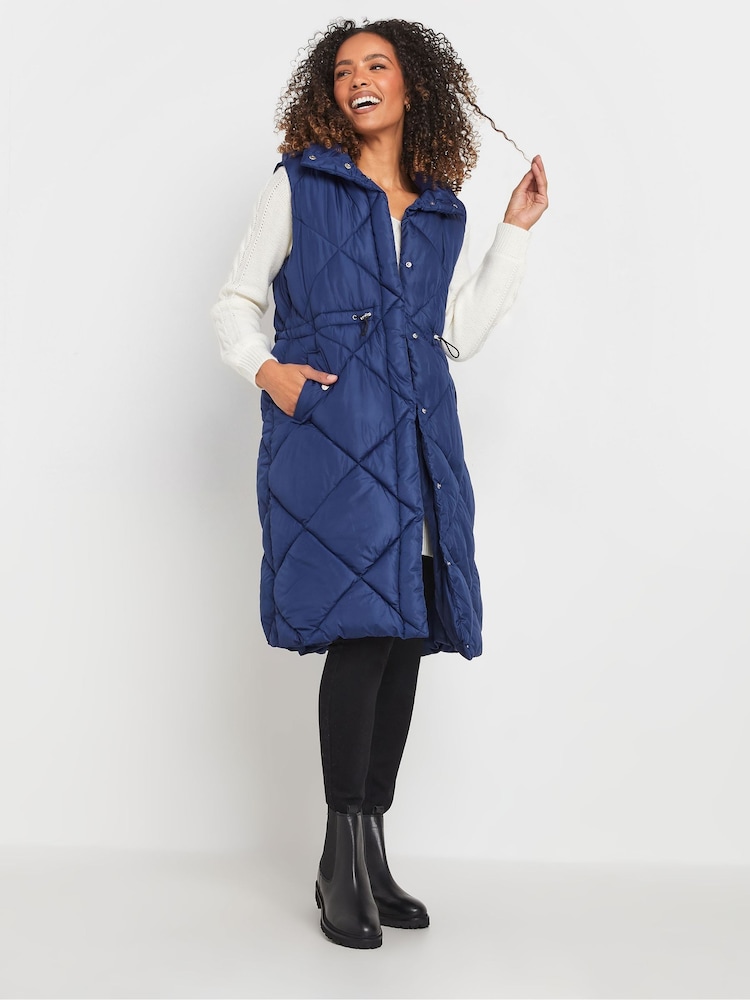 M&Co Blue Hooded Gilet - Image 2 of 5