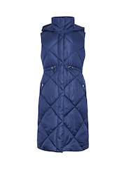 M&Co Blue Hooded Gilet - Image 5 of 5