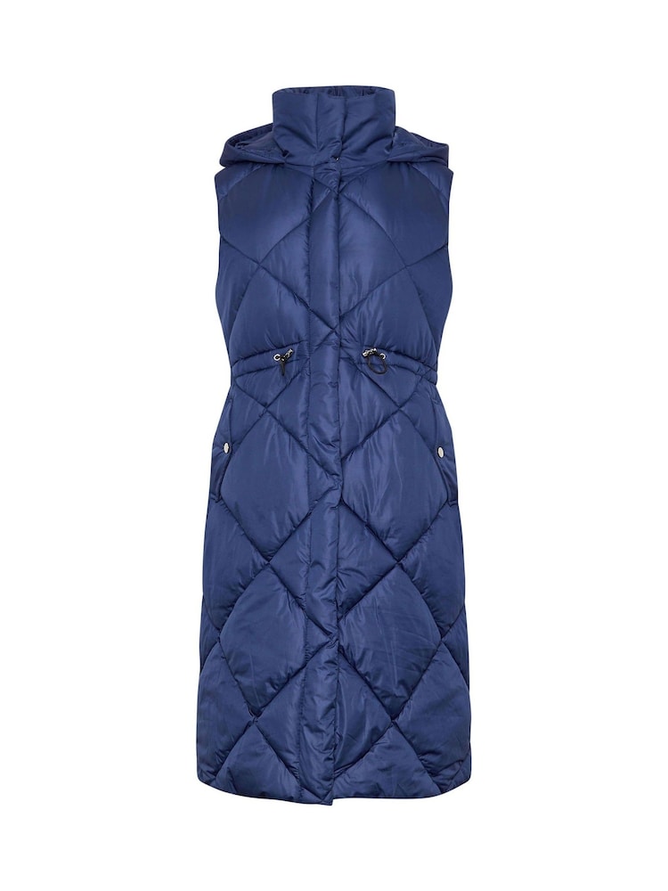 M&Co Blue Hooded Gilet - Image 5 of 5
