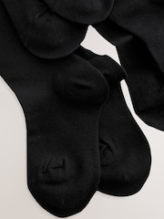 Navy Blue 5 Pack Cotton Rich School Tights - Image 8 of 8