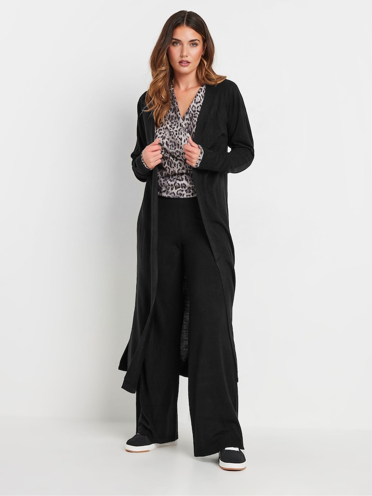 Long Tall Sally Black Wide Leg Cashmillon Trousers - Image 1 of 5