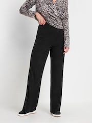 Long Tall Sally Black Wide Leg Cashmillon Trousers - Image 2 of 5