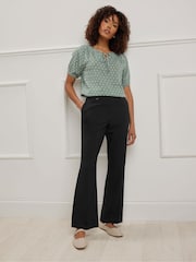 M&Co Black Bootcut Trousers - Image 2 of 5