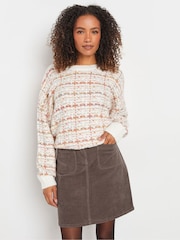 M&Co Brown Corduroy A-Line Skirt - Image 1 of 5