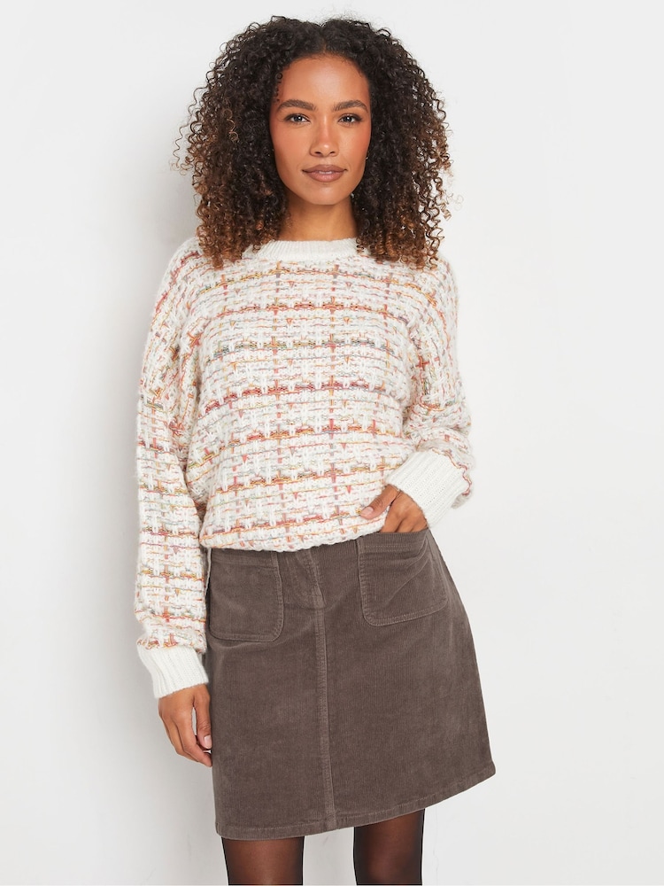 M&Co Brown Corduroy A-Line Skirt - Image 1 of 5