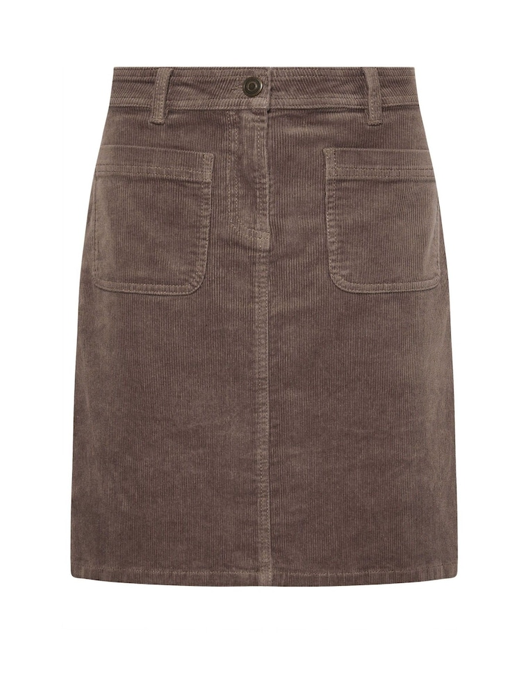 M&Co Brown Corduroy A-Line Skirt - Image 5 of 5