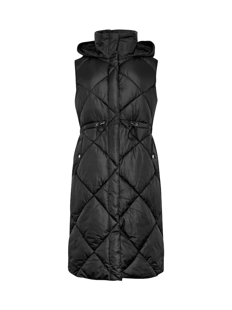 M&Co Black Hooded Gilet - Image 5 of 5