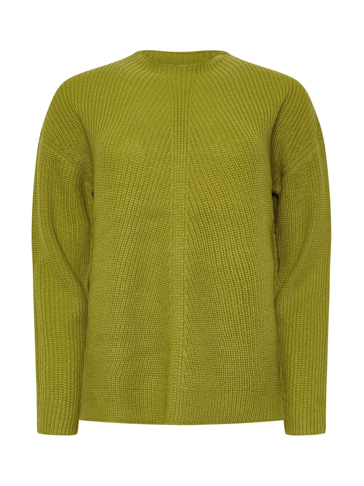 M&Co Green Funnel Neck Stitch Jumper - Image 5 of 5