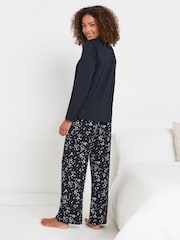 M&Co 100% Cotton Night Sky Long Sleeve Wide Leg Set - صورة 2 من 5