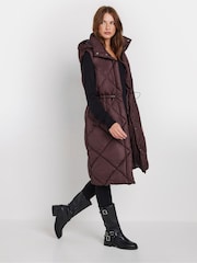 M&Co Red Hooded Gilet - Image 1 of 5
