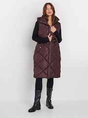 M&Co Red Hooded Gilet - Image 2 of 5