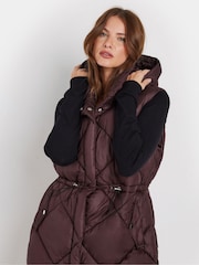 M&Co Red Hooded Gilet - Image 4 of 5