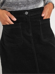 M&Co Black Corduroy A-Line Skirt - Image 4 of 5