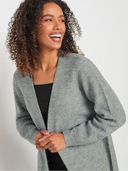 siva - M&Co Ribbed Cardigan - Slika 4 iz 5