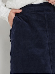 M&Co Blue Corduroy Full Midi Skirt - Image 5 of 6