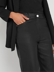M&Co Black Coated Straight Leg Jeans - Image 4 of 5