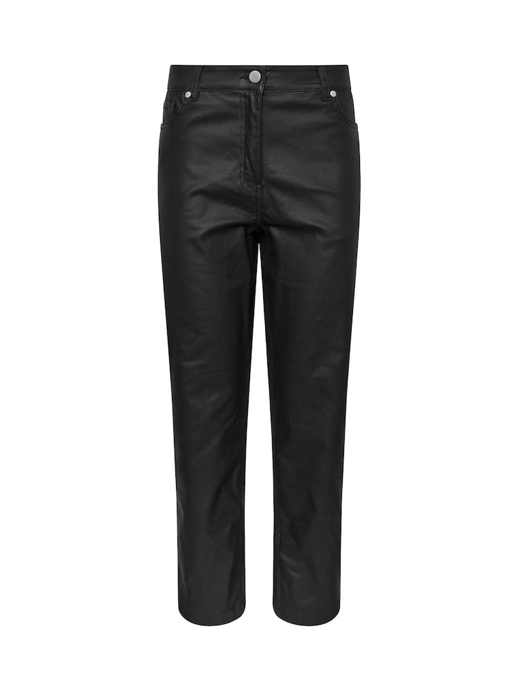 M&Co Black Coated Straight Leg Jeans - Image 5 of 5