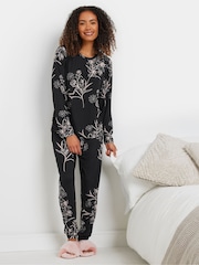 Conjunto de Pyjamas Floral M&Co Soft Touch - Imagem 2 de 5