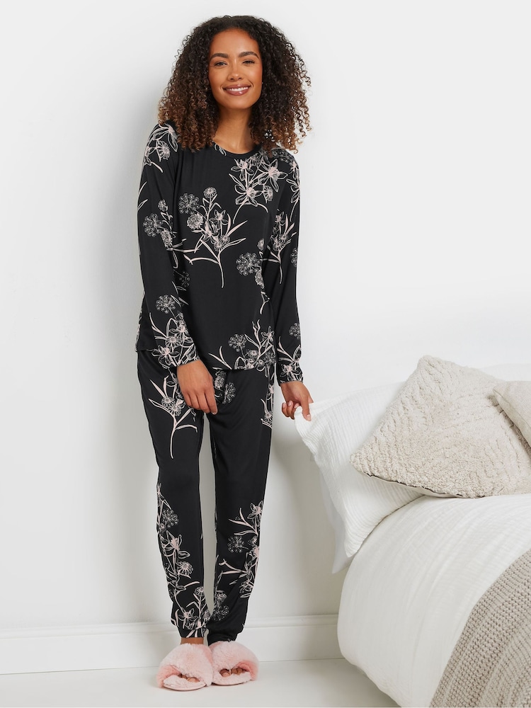 Conjunto de Pyjamas Floral M&Co Soft Touch - Imagem 2 de 5