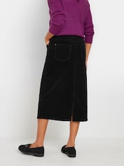 M&Co Black Corduroy Longline Skirt - Image 3 of 5