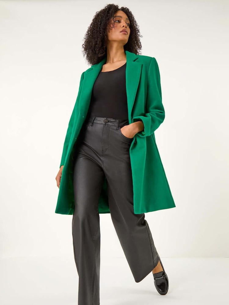 Roman Green Tailored Single Breasted Coat - Image 1 of 5