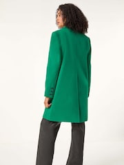 Roman Green Tailored Single Breasted Coat - Image 3 of 5