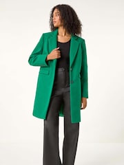 Roman Green Tailored Single Breasted Coat - Image 4 of 5