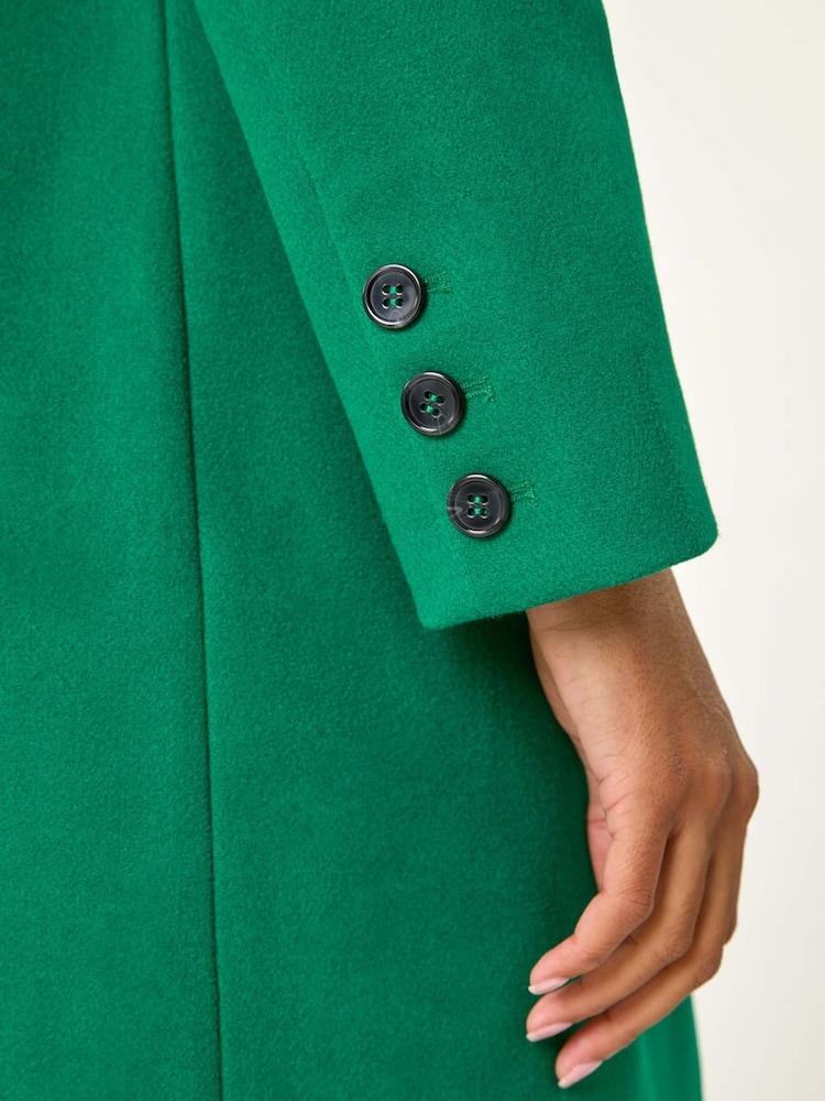 Roman Green Tailored Single Breasted Coat - Image 5 of 5