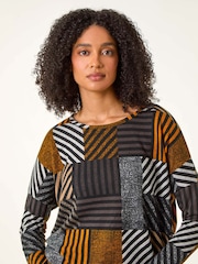 Naranja - Roman Contrast Stripe Top - Imagen 4 de 5