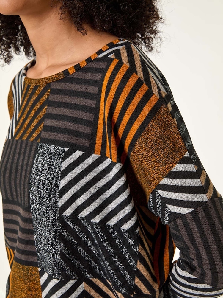 Naranja - Roman Contrast Stripe Top - Imagen 5 de 5 Naranja - Roman Contrast Stripe Top - Imagen 5 de 5