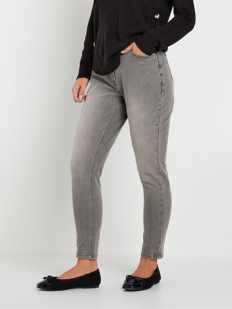 PixieGirl Petite Grey Skinny AVA Jeans - Image 1 of 5
